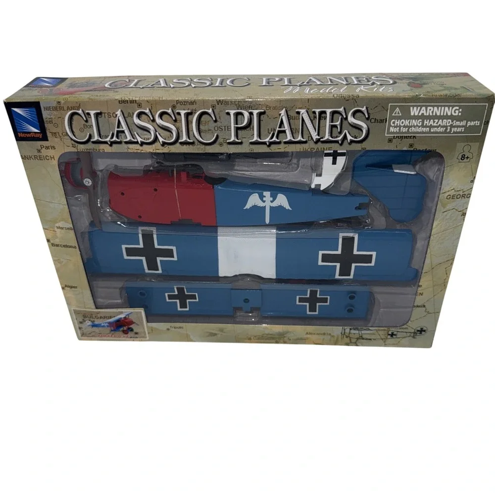 NewRay Classic Planes Fokker D.VII Bi-Plane‎ Airplane Model Kit